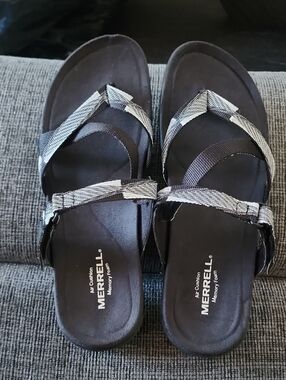 Merrells Womens District Mendi Thong Sandel, Size 9